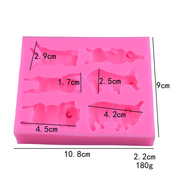 Cute Puppy Cake Decorating Mold